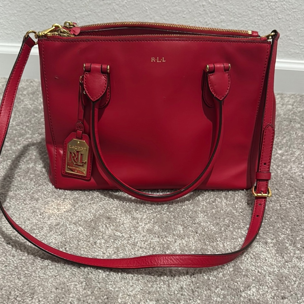 Red Leather Women's Bag